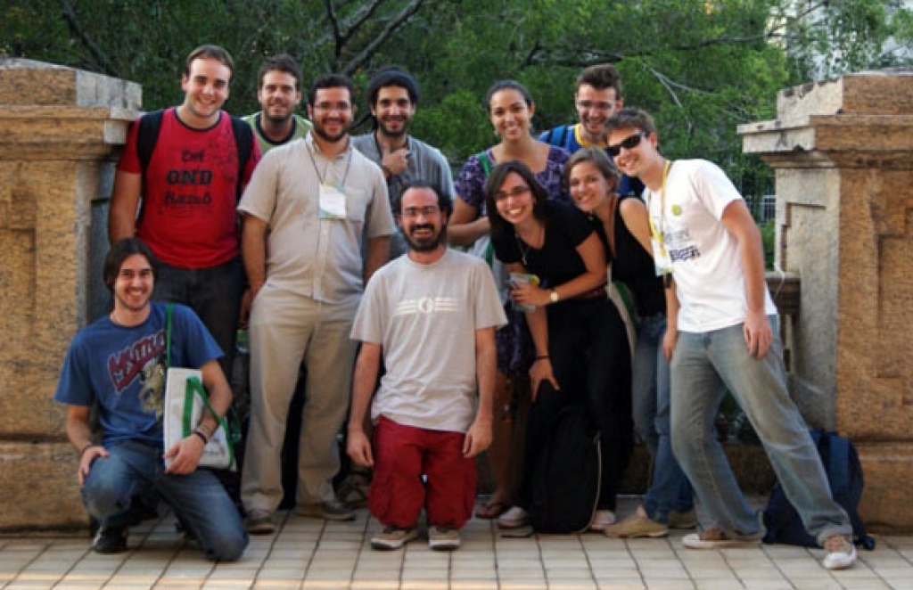 Equipe do PaleoLab (sem o chefe) durante o VII SBPV, Rio de Janeiro (2010)